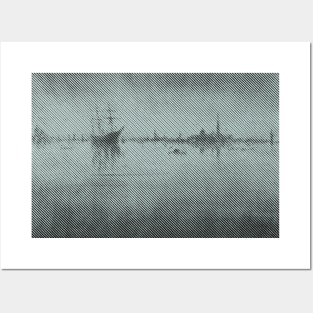 Minimalized Nocturne Series: First Venice Set James Abbott McNeill Whistler Posters and Art